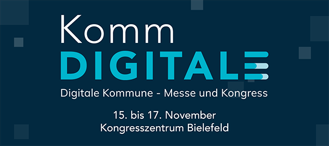 Digitalisierung in Kommunen. Tauschen Sie sich mit unseren IServ-Profis am Stand oder im Vortrag aus.