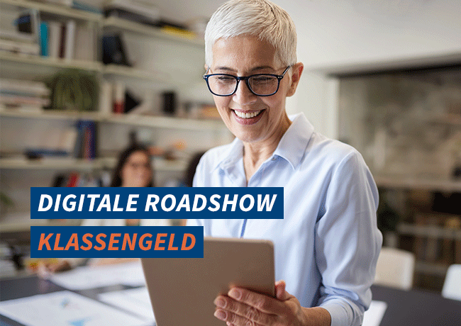 Teaser Digitale Roadshow Klassengeld